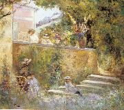 Lebasque, Henri Nono and Marthe in the Garden with Madame Lebasque Spain oil painting artist
